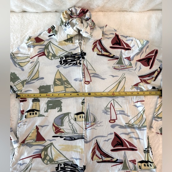 Tantrums Sailboat Full Zip Front Hoodie Jacket- size XL - Picture 10 of 12